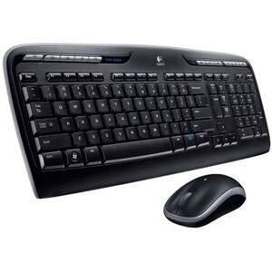 Logitech MK320 Wireless Keyboard Mouse Combo Full Size 2.4GHz USB Desktop